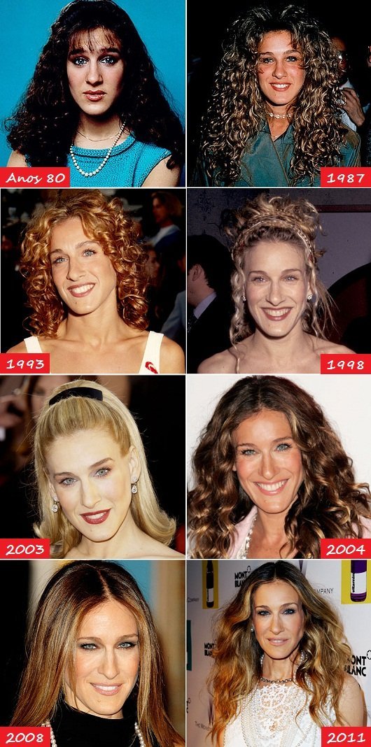 As Transforma Es Dos Cabelos De Sarah Jessica Parker